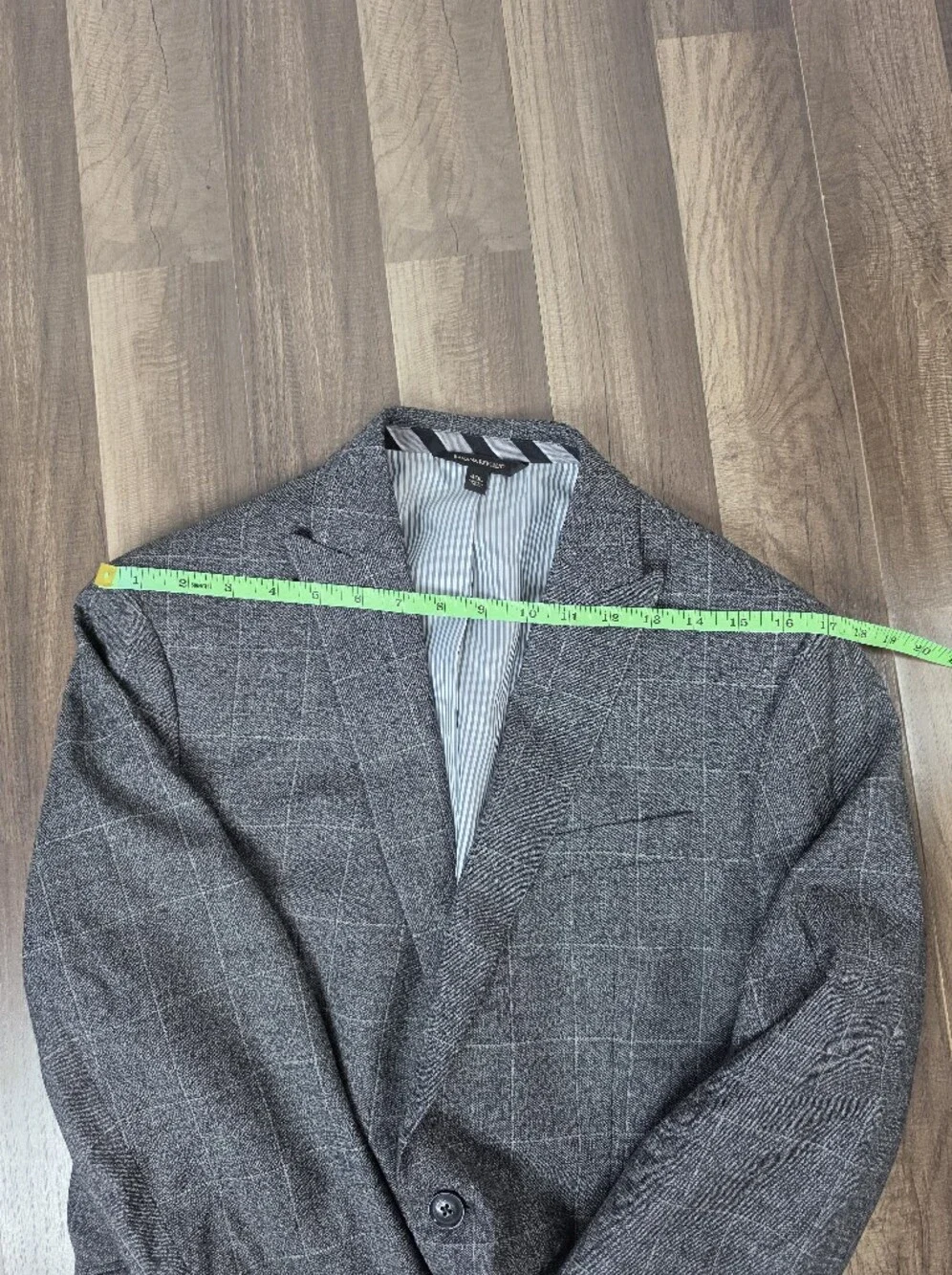 Banana Republic 100% Wool Glen Plaid Blazer Jacket Slim Fit 40 Long Preppy. 40L